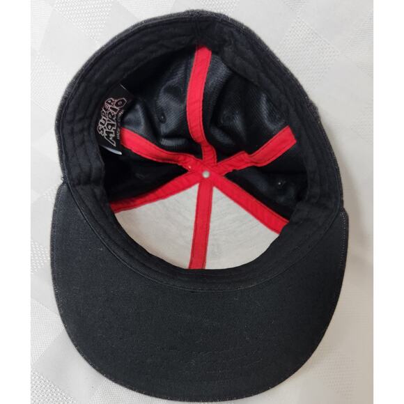 Super Mario Adult Snapback Hat Embroidered Gray White Pinstripes - Picture 7 of 8